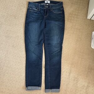 PAIGE Dark Indigo Ankle Jeans